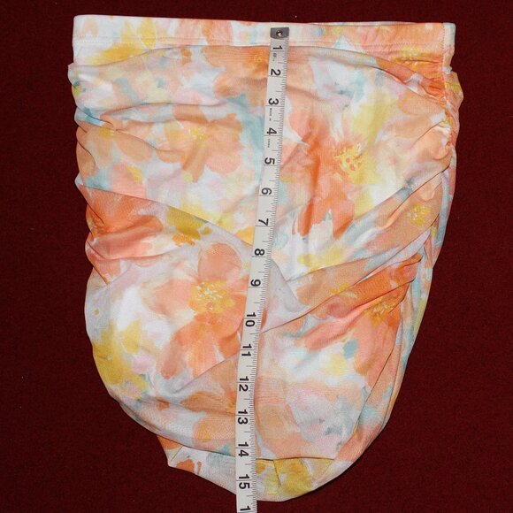 2 for $10 Multi-Colored Ruched Bodycon Mini Skirt X Small - Picture 6 of 7